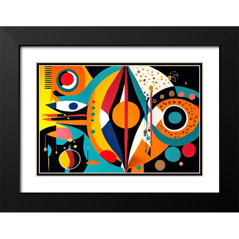 Mid Century Celebration Of All Cultures 4 Black Modern Wood Framed Art Print with Double Matting by Heere, Ray