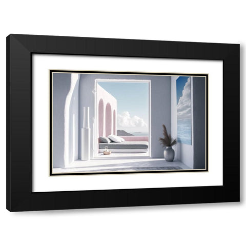Architectural Photography Balconies 3 Black Modern Wood Framed Art Print with Double Matting by Heere, Ray