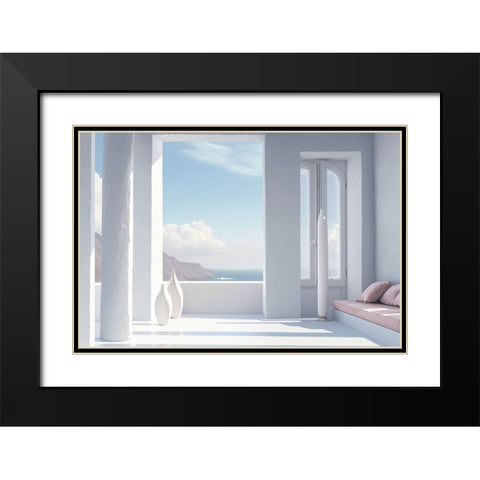 Architectural Photography Balconies 4 Black Modern Wood Framed Art Print with Double Matting by Heere, Ray
