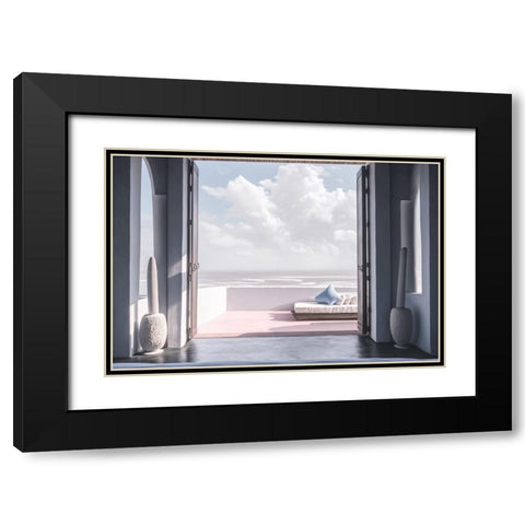 Architectural Photography Balconies 5 Black Modern Wood Framed Art Print with Double Matting by Heere, Ray