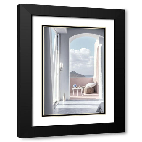 Architectural Photography Balconies 9 Black Modern Wood Framed Art Print with Double Matting by Heere, Ray