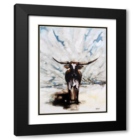 Dorthy Black Modern Wood Framed Art Print with Double Matting by Gould, Renee