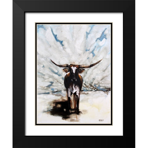 Dorthy Black Modern Wood Framed Art Print with Double Matting by Gould, Renee