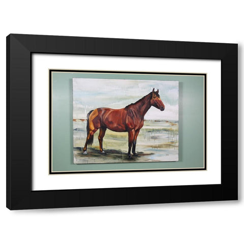Fearless Black Modern Wood Framed Art Print with Double Matting by Gould, Renee