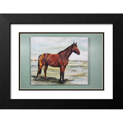 Fearless Black Modern Wood Framed Art Print with Double Matting by Gould, Renee