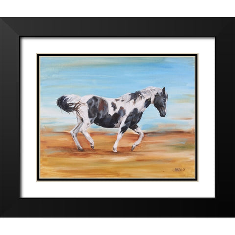 Feeling Fresh Black Modern Wood Framed Art Print with Double Matting by Gould, Renee