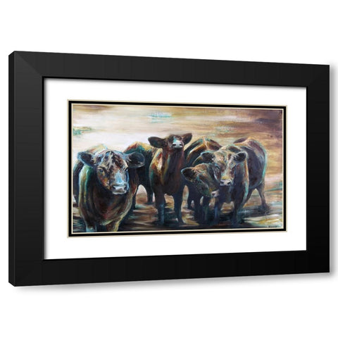 Jokers Black Modern Wood Framed Art Print with Double Matting by Gould, Renee