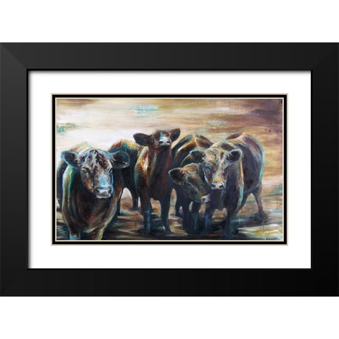 Jokers Black Modern Wood Framed Art Print with Double Matting by Gould, Renee