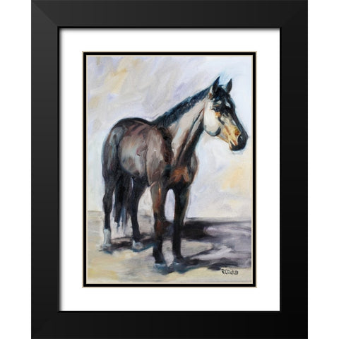 Lit Up Black Modern Wood Framed Art Print with Double Matting by Gould, Renee