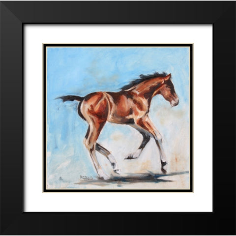 On The Move Black Modern Wood Framed Art Print with Double Matting by Gould, Renee