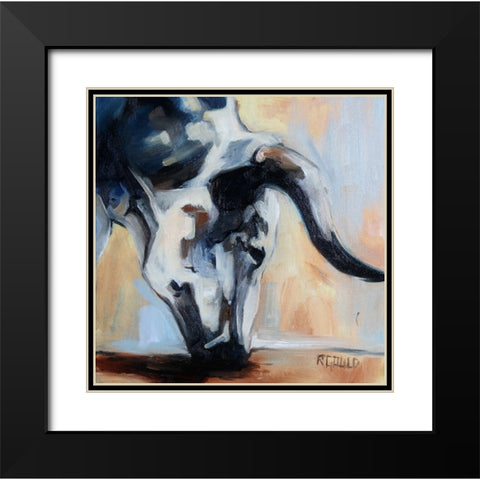 Grazing Black Modern Wood Framed Art Print with Double Matting by Gould, Renee