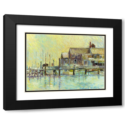 Narragansett Black Modern Wood Framed Art Print with Double Matting by Wallich, Richard