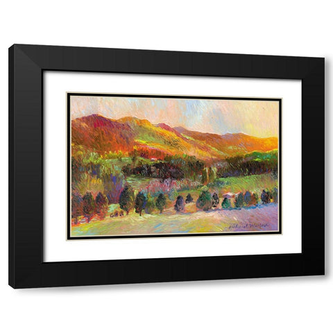 Colorado Sunset Black Modern Wood Framed Art Print with Double Matting by Wallich, Richard