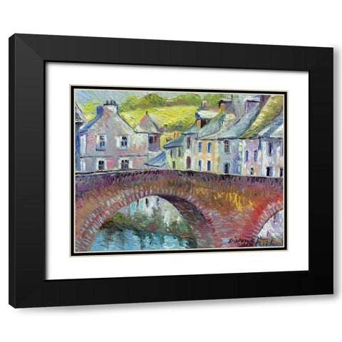 France Black Modern Wood Framed Art Print with Double Matting by Wallich, Richard