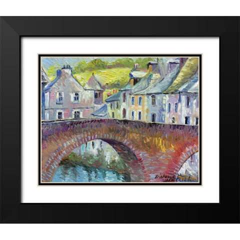 France Black Modern Wood Framed Art Print with Double Matting by Wallich, Richard