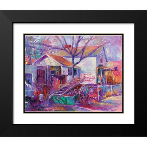 Mercado Black Modern Wood Framed Art Print with Double Matting by Wallich, Richard
