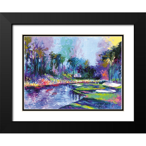 Golf Hole Black Modern Wood Framed Art Print with Double Matting by Wallich, Richard