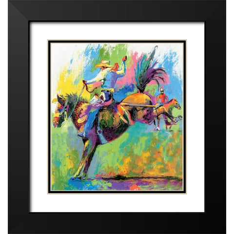 Frontier Days Black Modern Wood Framed Art Print with Double Matting by Wallich, Richard
