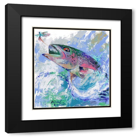 Big One Black Modern Wood Framed Art Print with Double Matting by Wallich, Richard