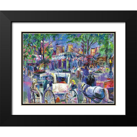 Tavern On The Green 2 Black Modern Wood Framed Art Print with Double Matting by Wallich, Richard
