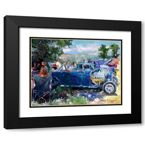 Headers Black Modern Wood Framed Art Print with Double Matting by Wallich, Richard