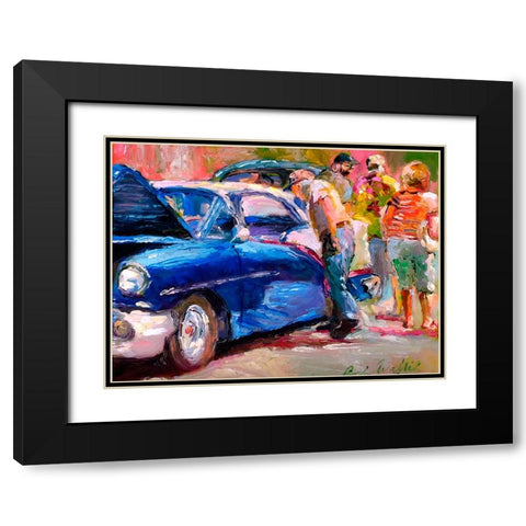 Olds Black Modern Wood Framed Art Print with Double Matting by Wallich, Richard