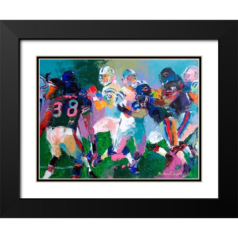 XLI Black Modern Wood Framed Art Print with Double Matting by Wallich, Richard