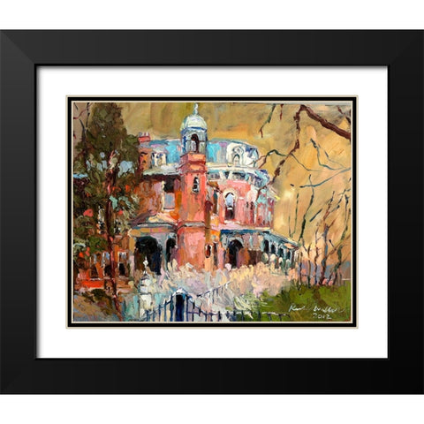 Haunted House Black Modern Wood Framed Art Print with Double Matting by Wallich, Richard