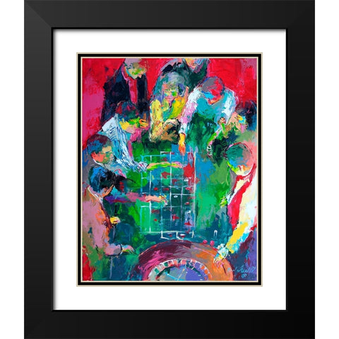 Roulette Black Modern Wood Framed Art Print with Double Matting by Wallich, Richard