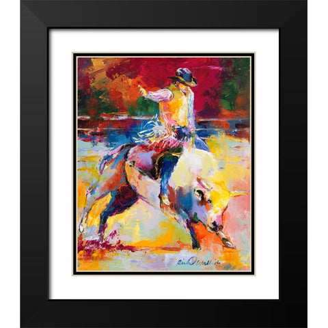 Rodeo Black Modern Wood Framed Art Print with Double Matting by Wallich, Richard