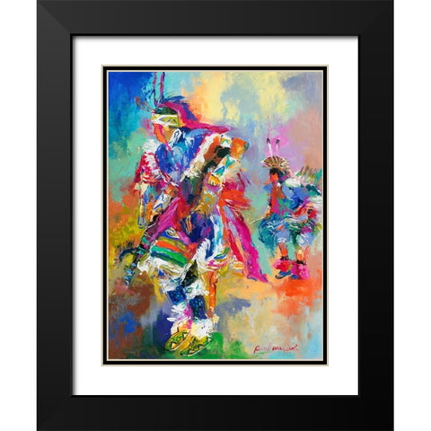 Pow Wow Black Modern Wood Framed Art Print with Double Matting by Wallich, Richard