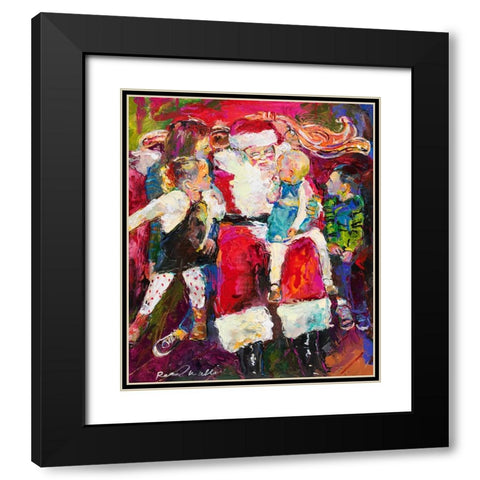 Santa and Bailey Black Modern Wood Framed Art Print with Double Matting by Wallich, Richard
