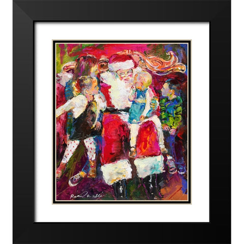 Santa and Bailey Black Modern Wood Framed Art Print with Double Matting by Wallich, Richard