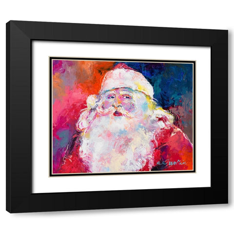 Santa Black Modern Wood Framed Art Print with Double Matting by Wallich, Richard