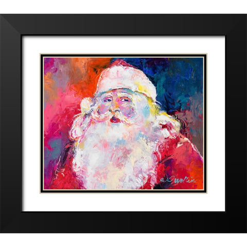 Santa Black Modern Wood Framed Art Print with Double Matting by Wallich, Richard