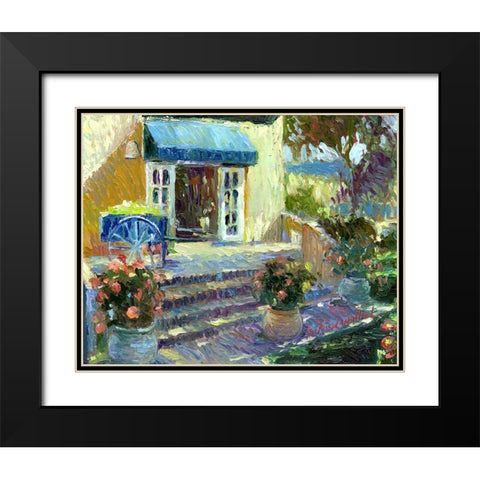 Flower Shop Black Modern Wood Framed Art Print with Double Matting by Wallich, Richard