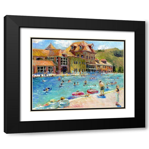 Glenwood Springs Black Modern Wood Framed Art Print with Double Matting by Wallich, Richard