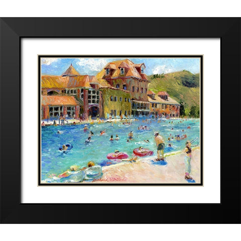 Glenwood Springs Black Modern Wood Framed Art Print with Double Matting by Wallich, Richard