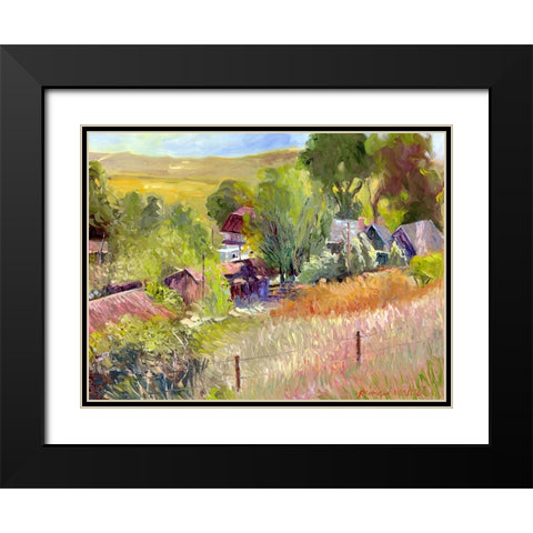 Rooney Ranch Black Modern Wood Framed Art Print with Double Matting by Wallich, Richard