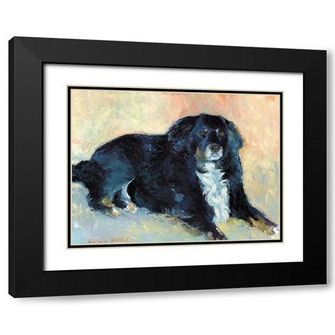 Harley Black Modern Wood Framed Art Print with Double Matting by Wallich, Richard