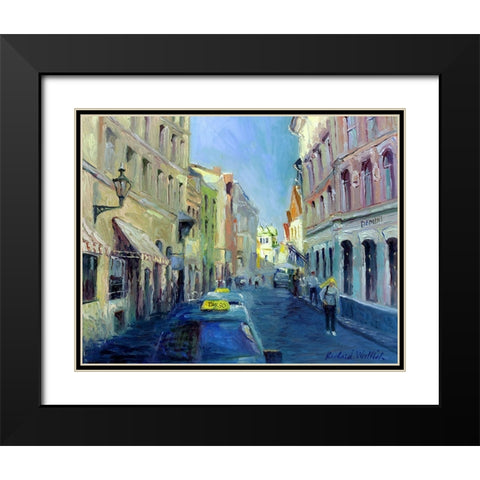 Girl With Yellow Hair Black Modern Wood Framed Art Print with Double Matting by Wallich, Richard