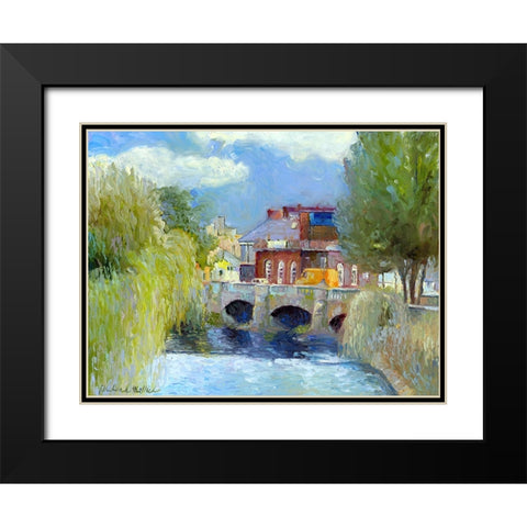 Rickys Trip To Europe Black Modern Wood Framed Art Print with Double Matting by Wallich, Richard