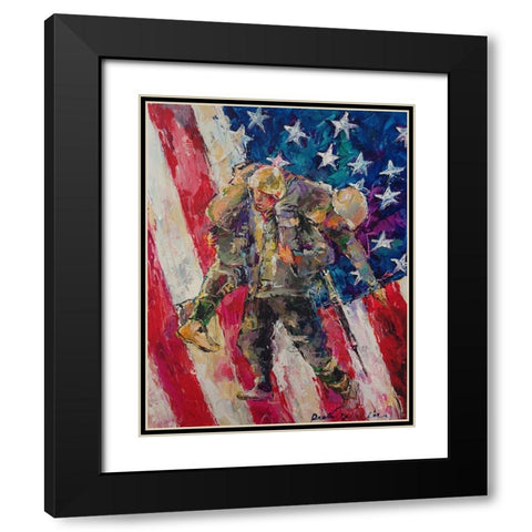 artsolider Black Modern Wood Framed Art Print with Double Matting by Wallich, Richard