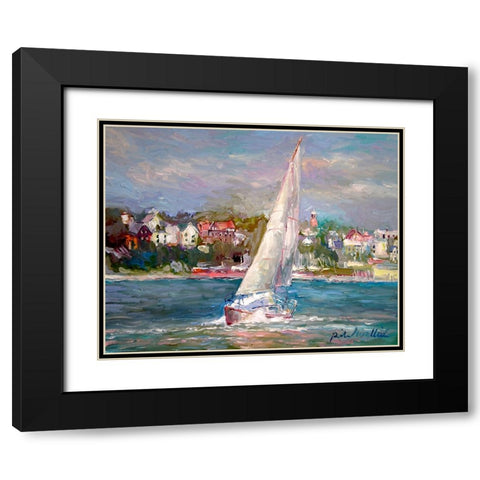artsail Black Modern Wood Framed Art Print with Double Matting by Wallich, Richard