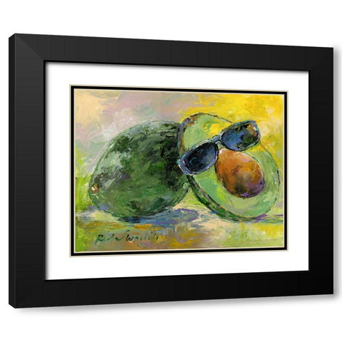 Art Avocado Black Modern Wood Framed Art Print with Double Matting by Wallich, Richard