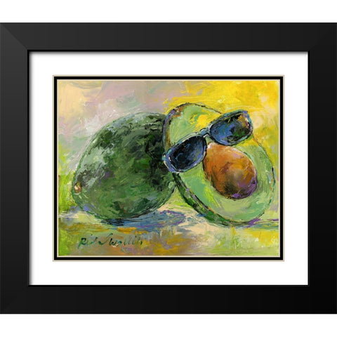 Art Avocado Black Modern Wood Framed Art Print with Double Matting by Wallich, Richard