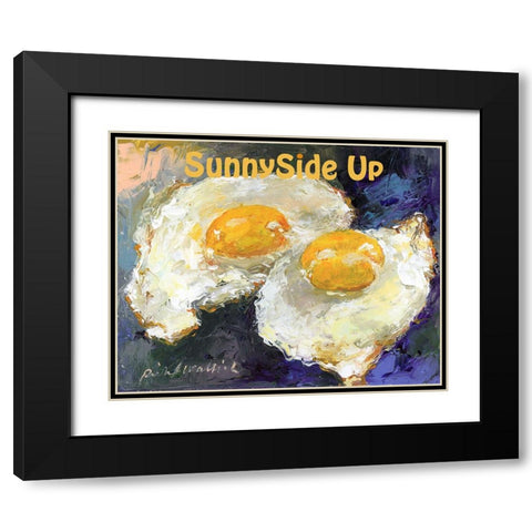 SunnySide Up Black Modern Wood Framed Art Print with Double Matting by Wallich, Richard