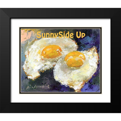 SunnySide Up Black Modern Wood Framed Art Print with Double Matting by Wallich, Richard