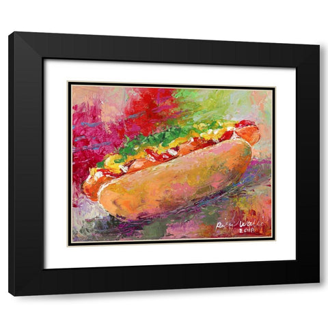 Hotdog Black Modern Wood Framed Art Print with Double Matting by Wallich, Richard