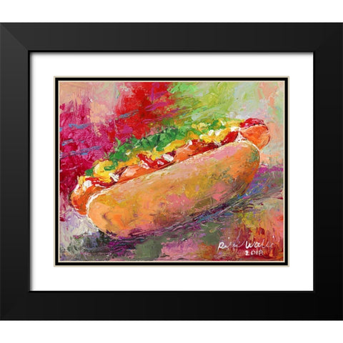 Hotdog Black Modern Wood Framed Art Print with Double Matting by Wallich, Richard